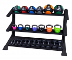 Body Solid Pro ClubLine SDKR1000DB 3-Tier Dumbbell Rack
